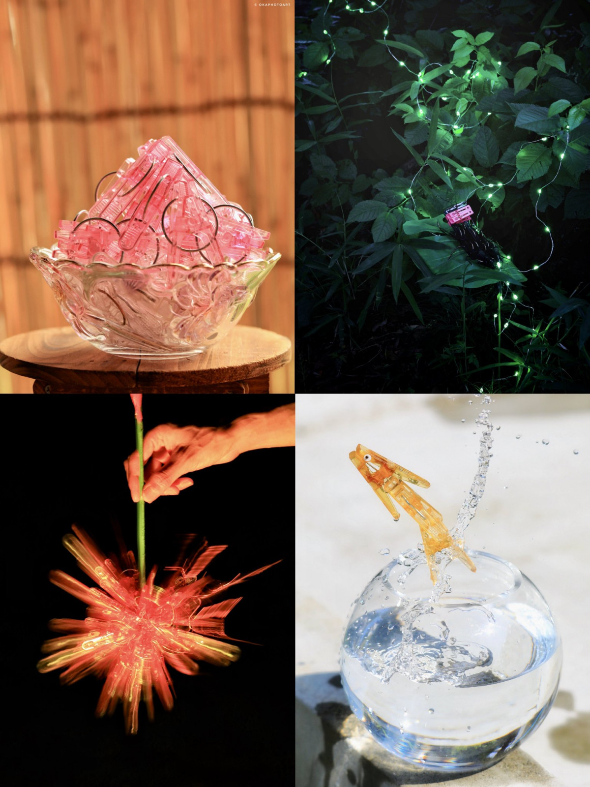 かき氷やホタル、線香花火…洗濯バサミのアート写真の再現性に驚き「脳内で『少年時代』が流れた…」 | ORICON NEWS