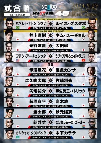 929wYogibo presents RIZIN.48x(C)RIZIN FF 