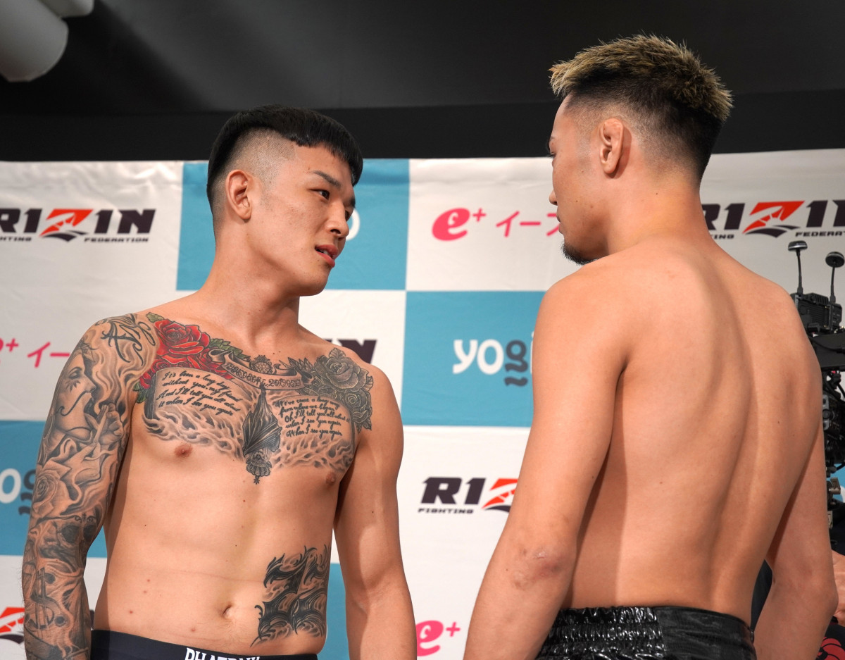 RIZIN】萩原京平と高木凌がバチバチにらみ合いで乱闘寸前に スタッフが
