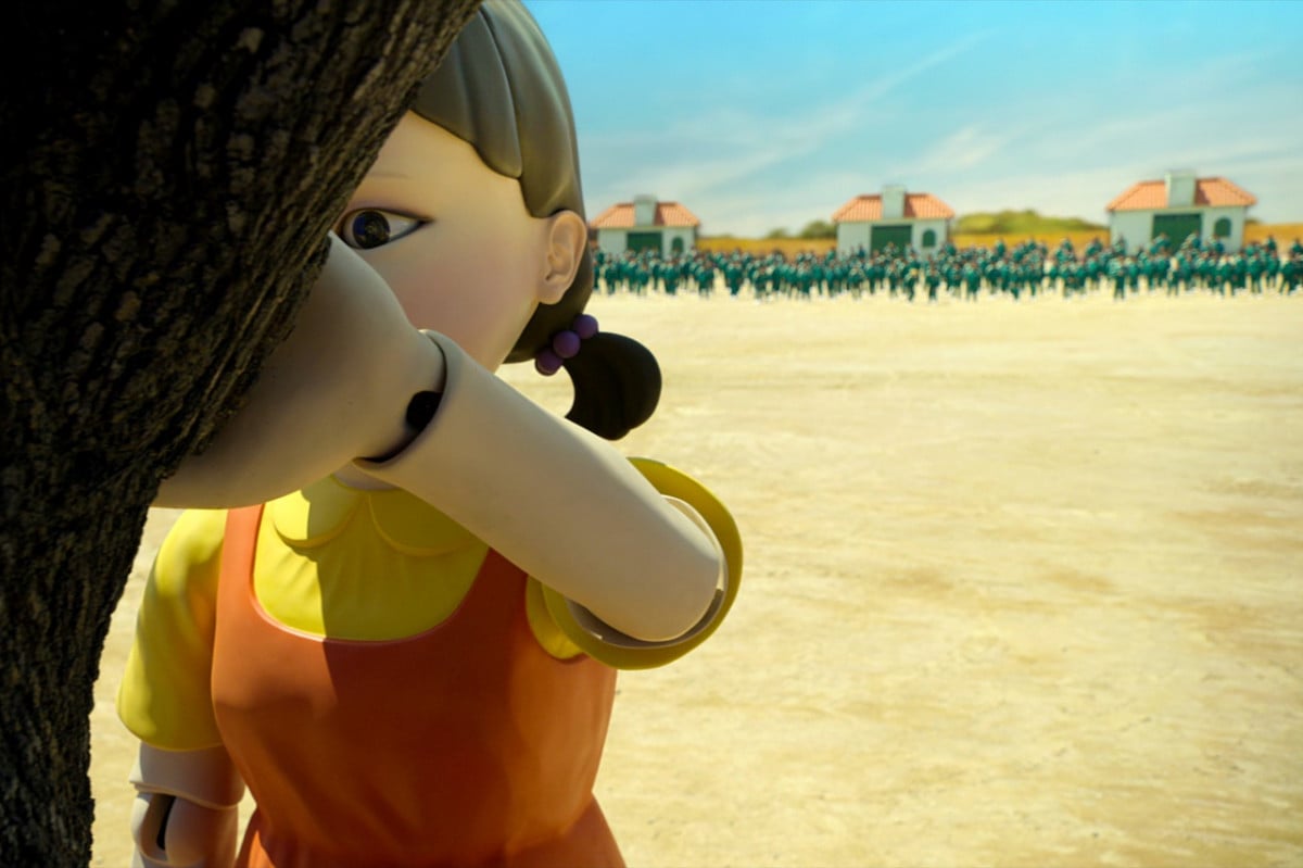【Netflix】イカゲーム だるまさんがころんだ 人形 バックパック イカゲーム』1話から登場し衝撃を与えたヨンヒ人形が全高約25