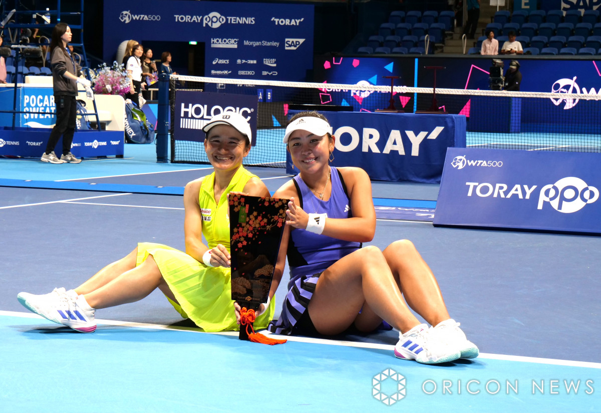 青山修子＆穂積絵莉『東レPPO』初優勝「2人でポジティブに戦って、優勝