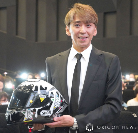 映画『オートレーサー森且行 約束のオーバル 劇場版』完成披露イベントに出席した森且行（C）ORICON NewS inc. 