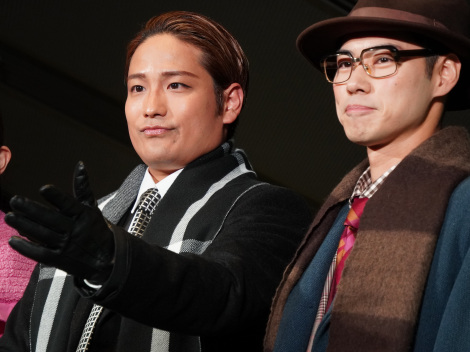 ミュージカル『グラウンドホッグ・デー』ゲネプロ公開前囲み取材に参加した桐山照史、戸塚純貴 （C）ORICON NewS inc. 