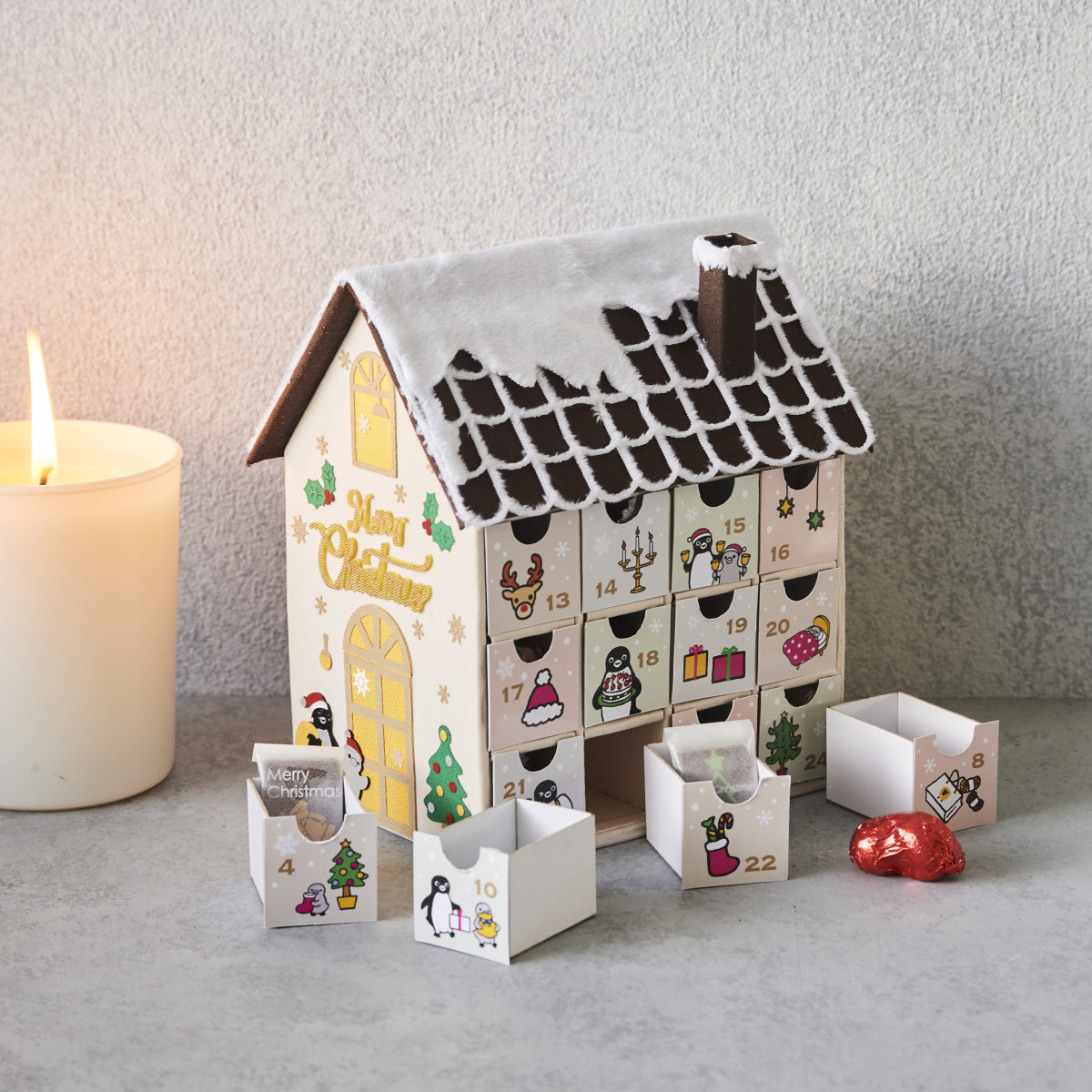 suicaのペンギン クリスマスアドベントカレンダー(お菓子無し) Suicaペンギン、「クリスマスリース」「門松」ぬいぐるみなど“ホリデー