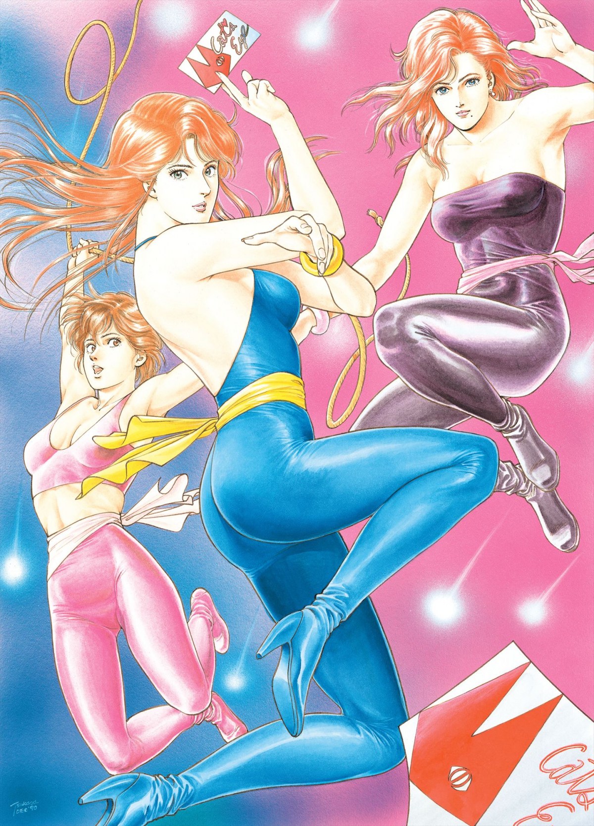 セル画 キャッツアイ 北条司 アニメーション 原画 キャッツ アイ」中心に「シティーハンター」も！原画展が北条司