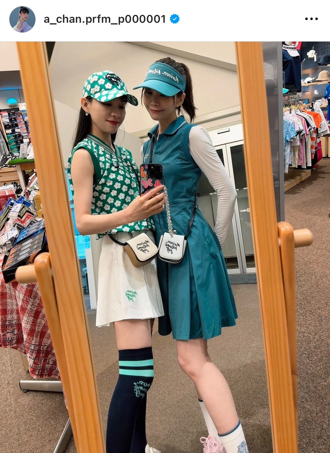 画像・写真 | あ～ちゃん、ミニスカウエア姿で“ゴルフデビュー”報告