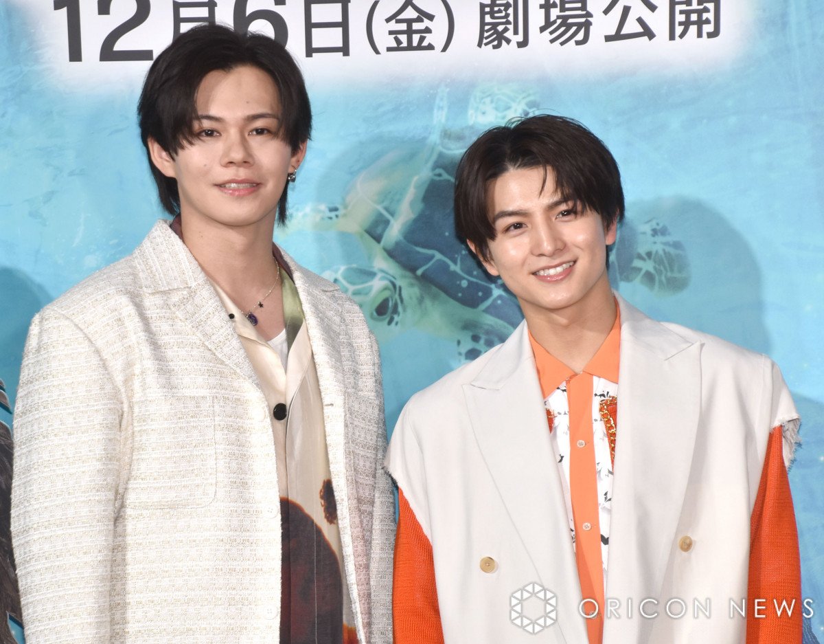 超特急カイ、ハルの“オレンジ”を絶賛 メンバーカラーで「似合いますね