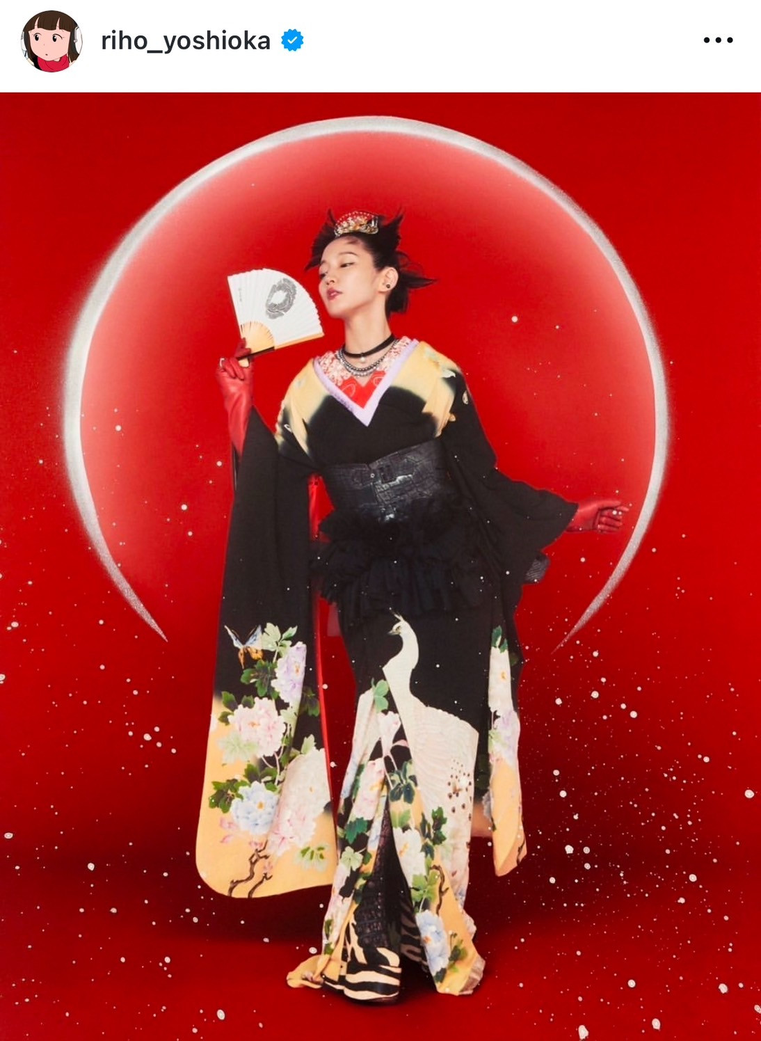 吉岡里帆、“パンチ効いた”鮮やか着物姿に大反響「アヴァンギャルド