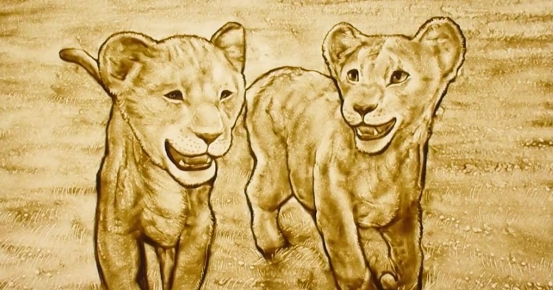 ライオン・キング：ムファサ』兄弟の絆感じるサンドアート公開