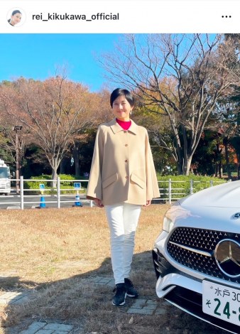 �e���u�Ƃ��Ă��ǂ����V�C�ŁA�v���Ԃ�̉^�]�A�ƂĂ��C�����ǂ������ł��v�i�ʐ^�̓C���X�^�O���� ��rei_kikukawa_official ���j 