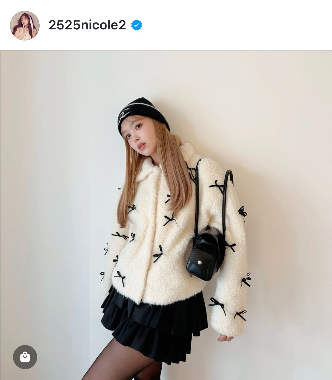 画像・写真 | 藤田ニコル、冬の“超ミニ”私服コーデに反響「かわいい