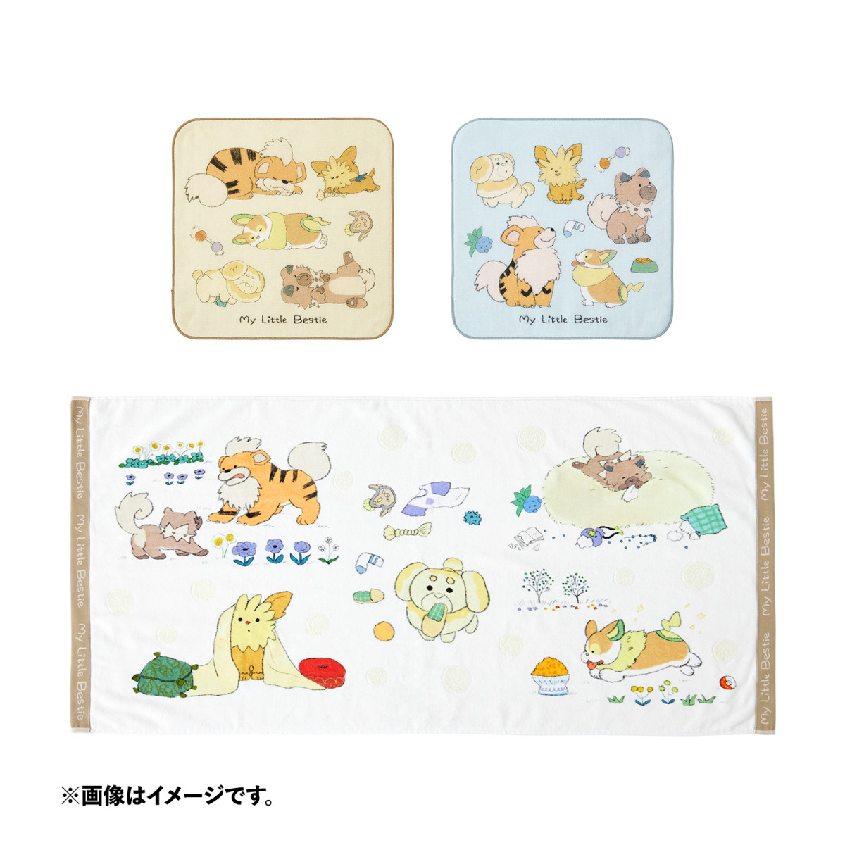 こいぬポケモンと生活テーマの新グッズ なぜかマッギョも