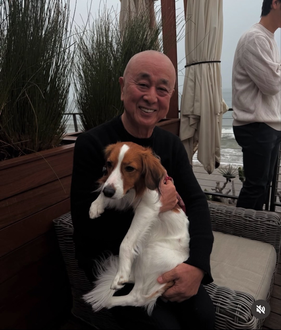 画像・写真 | デコピン、海をバックにソファでのんびり オフショット