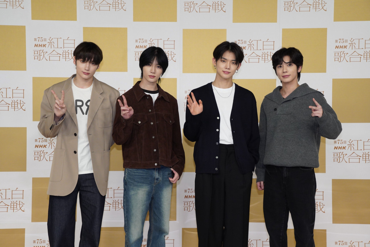 w75NHKg̍xn[TɎQTOMORROW X TOGETHER()HUENINGKAIABEOMGYUAYEONJUNATAEHYUN (C)NHK 