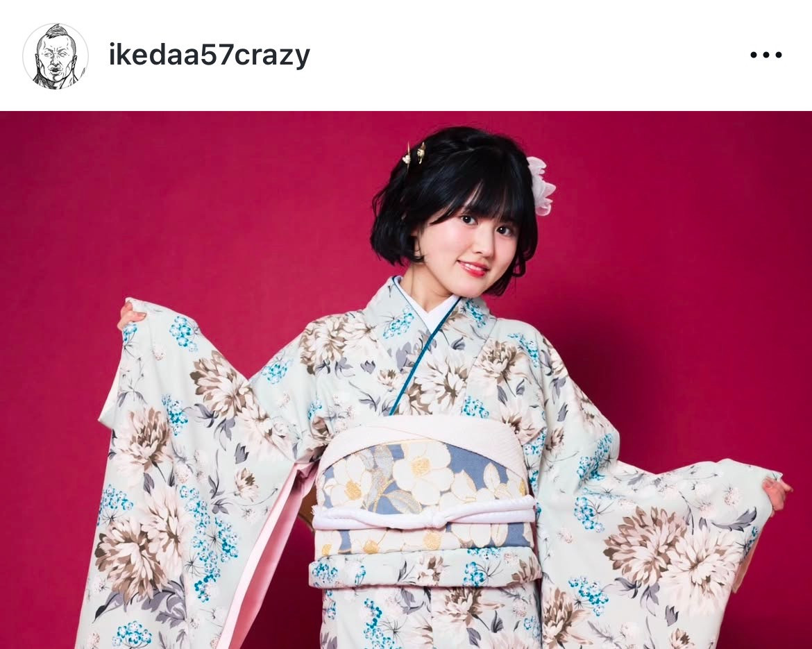 画像・写真 | “父娘コンビ”完熟フレッシュの池田57CRAZY、晴れ着姿の