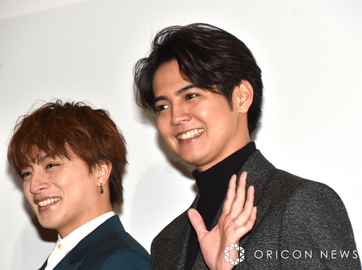 GENERATIONS白濱亜嵐＆片寄涼太、鈴木伸之と舞台あいさつに