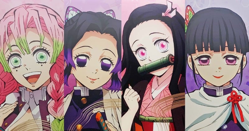 鬼滅の刃』超ミニスカ姿のバレンタインイラスト 蜜璃・しのぶ…女子