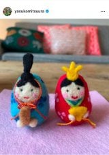 �u�t�𖱂߂��|���[�N�V���b�v�Ő��l�`����������Y���q (�ʐ^�̓C���X�^�O���� @yasukomitsuura ���) 