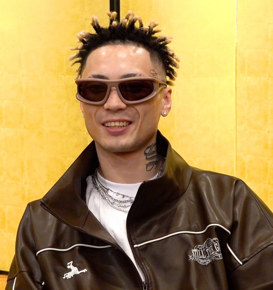 SUNKAK サンカクサングラス ブラウンRIZIN 篠塚辰樹