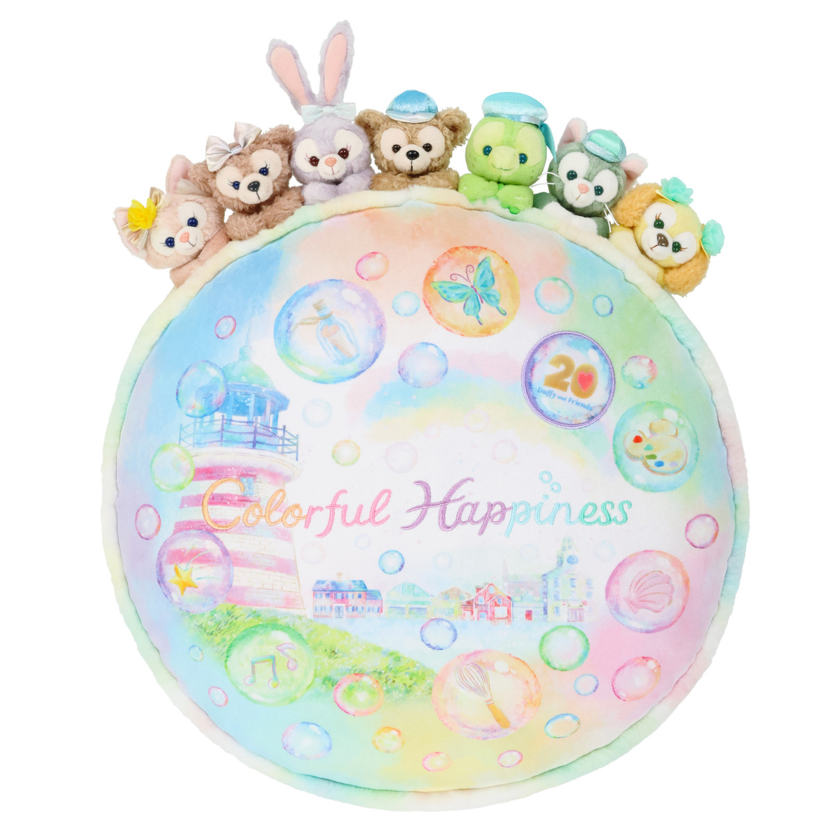 オルメルぬいぐるみバッジ9点セット20周年カラフルハピネス