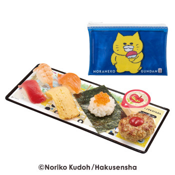 スシロー、『ノラネコぐんだん』と初コラボ ノラネコイメージの