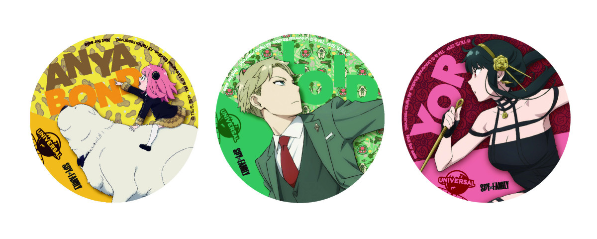 SPY×FAMILY ユニバーサル・スタジオ・ジャパン 缶バッジ 4個セット SPY×FAMILY ユニバーサル・スタジオ・ジャパン 缶バッジ 4個