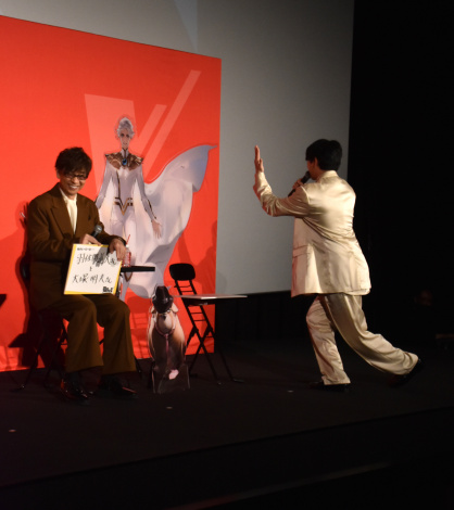 『TO BE HERO X』ジャパンプレミアに参加した（左から）山寺宏一、花江夏樹 （C）ORICON NewS inc. 