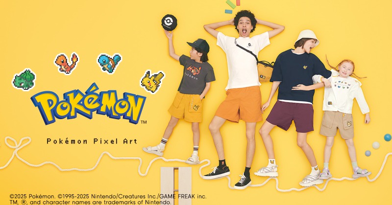 ジーユー「ポケモン」コレクション4・25より発売 「メンズ