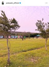 �ؗT�q�u�t�x�݂̂��ƁB���q2�l�Ƒ�p�ɍs���Ă��܂����B(�v������ԁA���d���撣��)�v(�ʐ^�̓C���X�^�O���� @yukoaoki_official ���) 