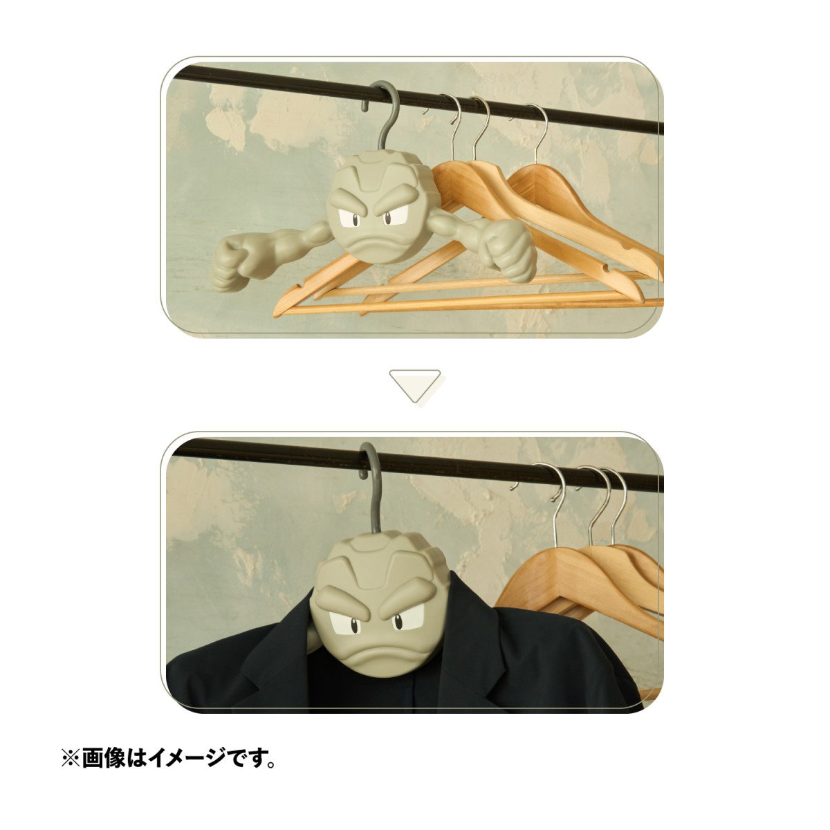 【人気沸騰】 イシツブテのハンガー登場！ ポケモンセンター新雑貨にスタンド キャラクターグッズ