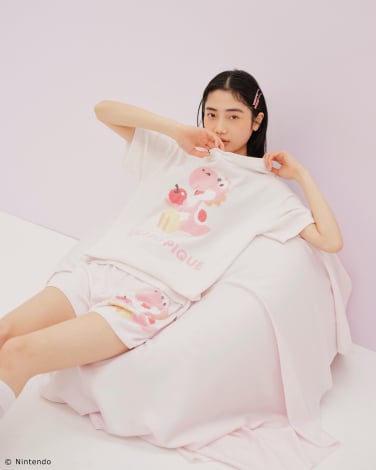 【スーパーマリオ】【ユニセックス】キノピオ&ヨッシージャガードカーディガン スーパーマリオ】【ユニセックス】キノピオ＆ヨッシージャガード