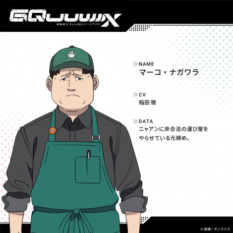 『機動戦士Gundam GQuuuuuuX』新キャラのマーコ・ナガワラ（C）創通・サンライズ 