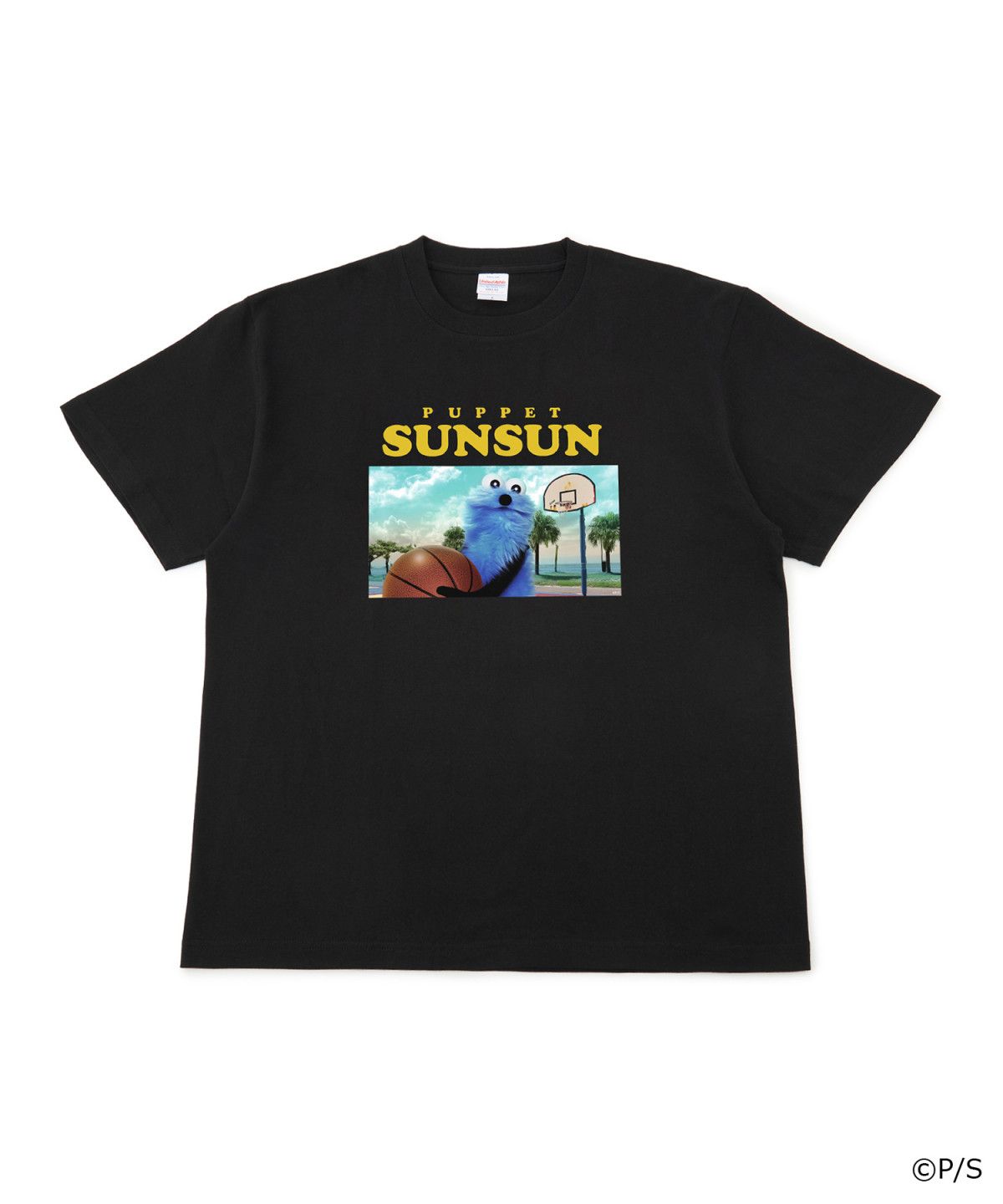 パペットスンスン　Tシャツ パペットスンスン ひしがた Tシャツ(L) ブラック アパレル