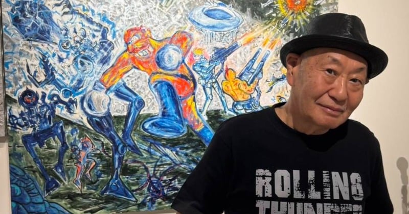 泉谷しげる「漫画家になりたかった」 77歳で初の描き下ろしサイバーパンク漫画を発表、個展開催