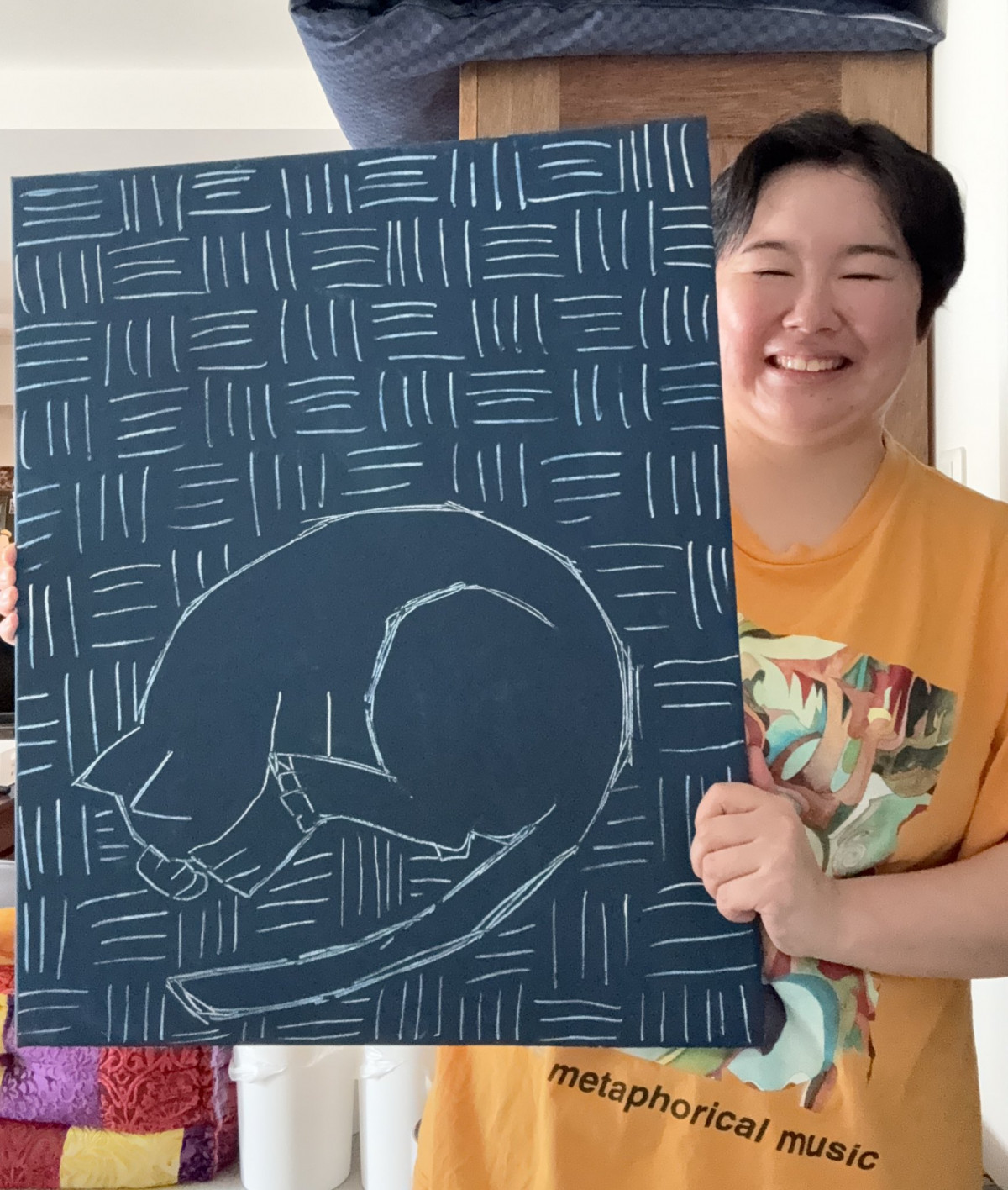 画像・写真 | やす子、愛猫を描いた“新作絵画”公開「素敵すぎる」 描き