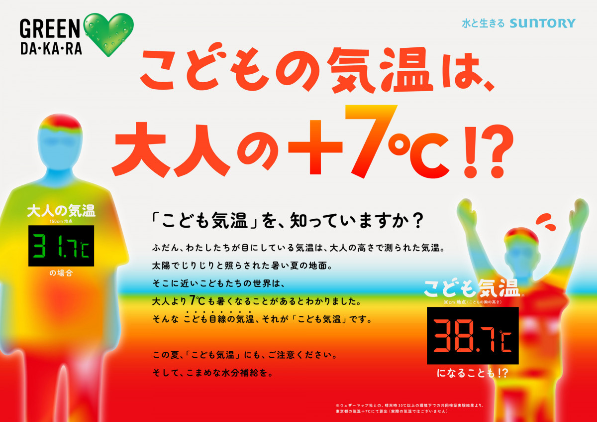 子どもは大人より7℃も暑い環境になる“こども気温”、熱中症リスクに警鐘