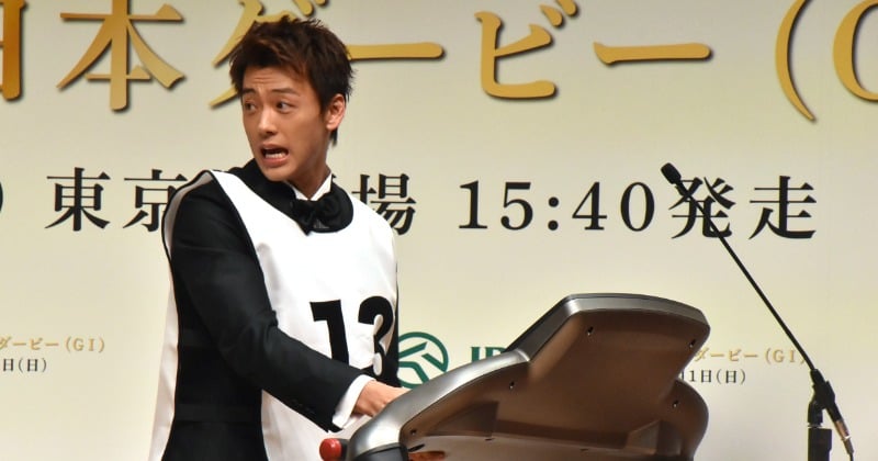竹内涼真、“馬扱い”に苦笑い ドウデュースにスピード勝負を挑むも撃沈 ランニングマシン止まらないハプニングに大慌て