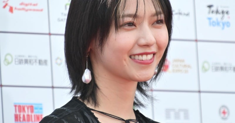 SSFF】西野七瀬、デコルテちら見せの艶やかな装い 本郷奏多はブラック