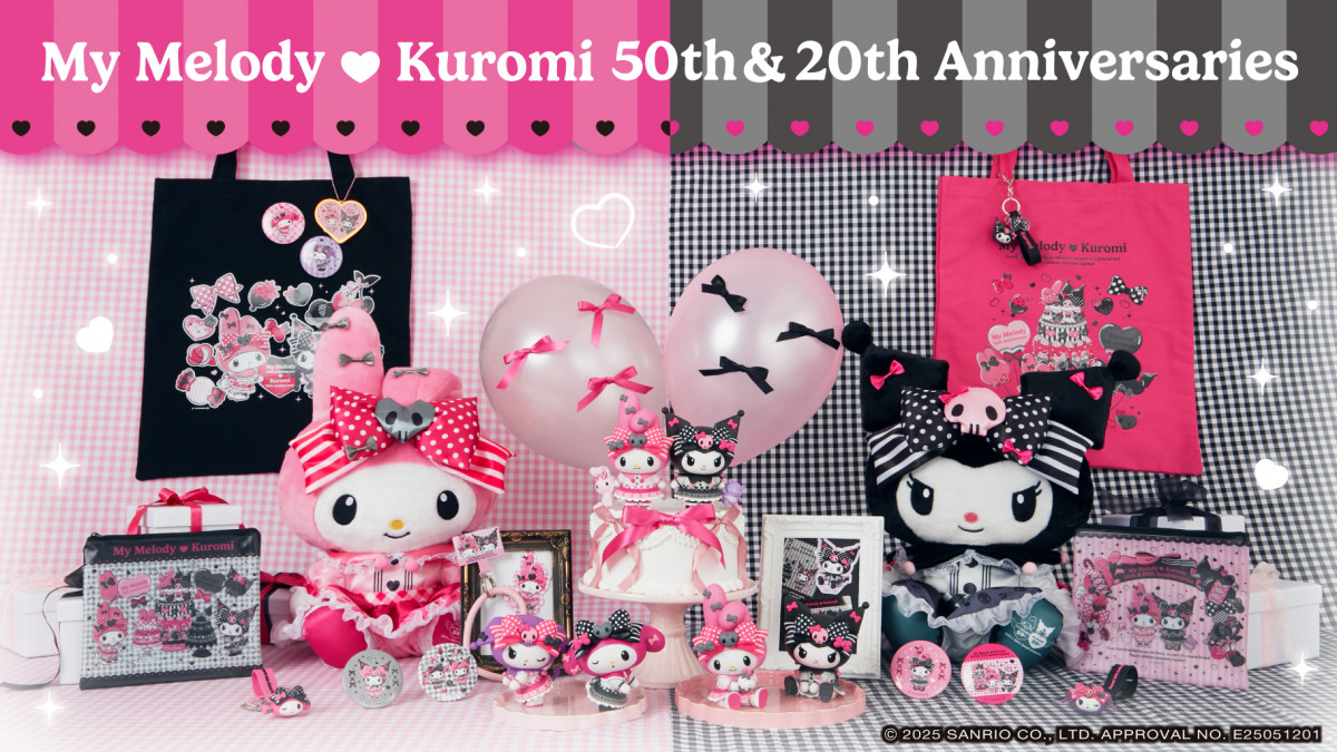BIG! マイメロディ 50周年 & 20周年記念 マイメロ50周年、クロミ20周年衣装で登場！限定描き起こしアート