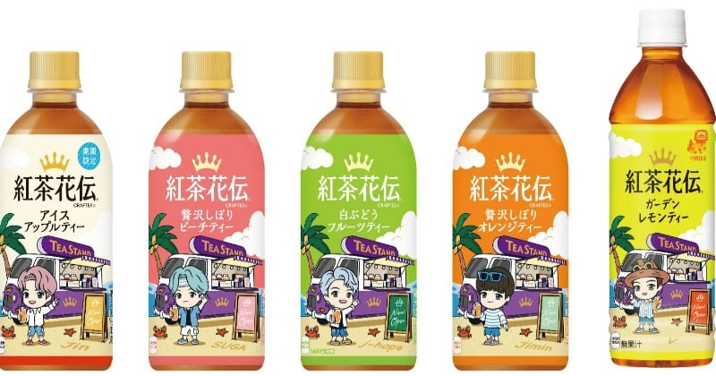 BTS「TinyTAN」×「紅茶花伝」全49種類の夏限定パッケージ新登場