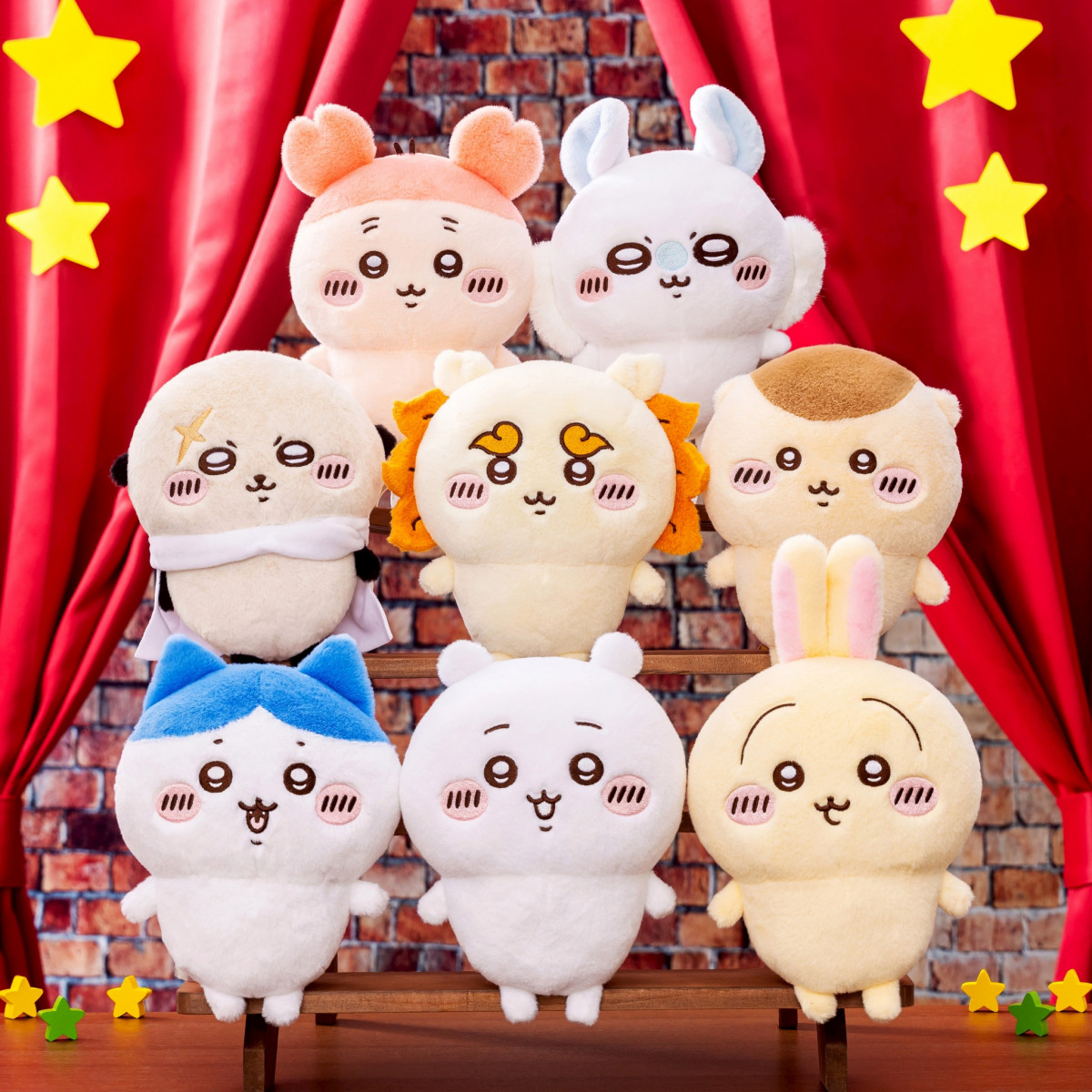 ナガノ×ちいかわぬいぐるみセット ナガノ ちいかわ 栗まんじゅう ぬいぐるみセット