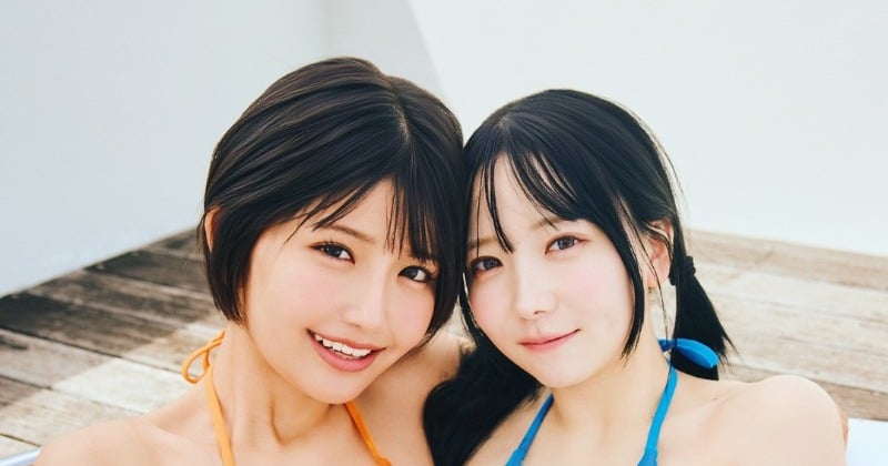 南あみ&うたたね翠、初のペアグラビア 圧倒的なプロポーション