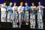 uDebut Single SHOWCASEwz (The Blue Sun)xvJÂaoen()D(YUJU)A(RUKA)AD(SOTA)A(KYOSUKE)A牛(REO)Av(GAKU)AP(HIKARU) (C)ORICON NewS inc. 