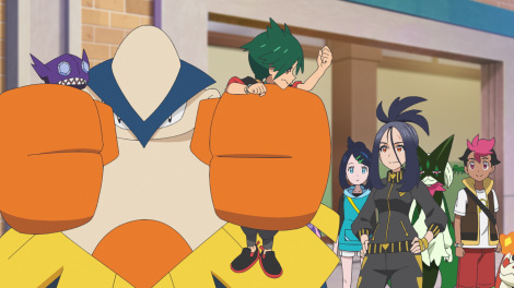 画像・写真 | 『アニポケ』ルカリオVSパーモット！かくとうタイプ同士