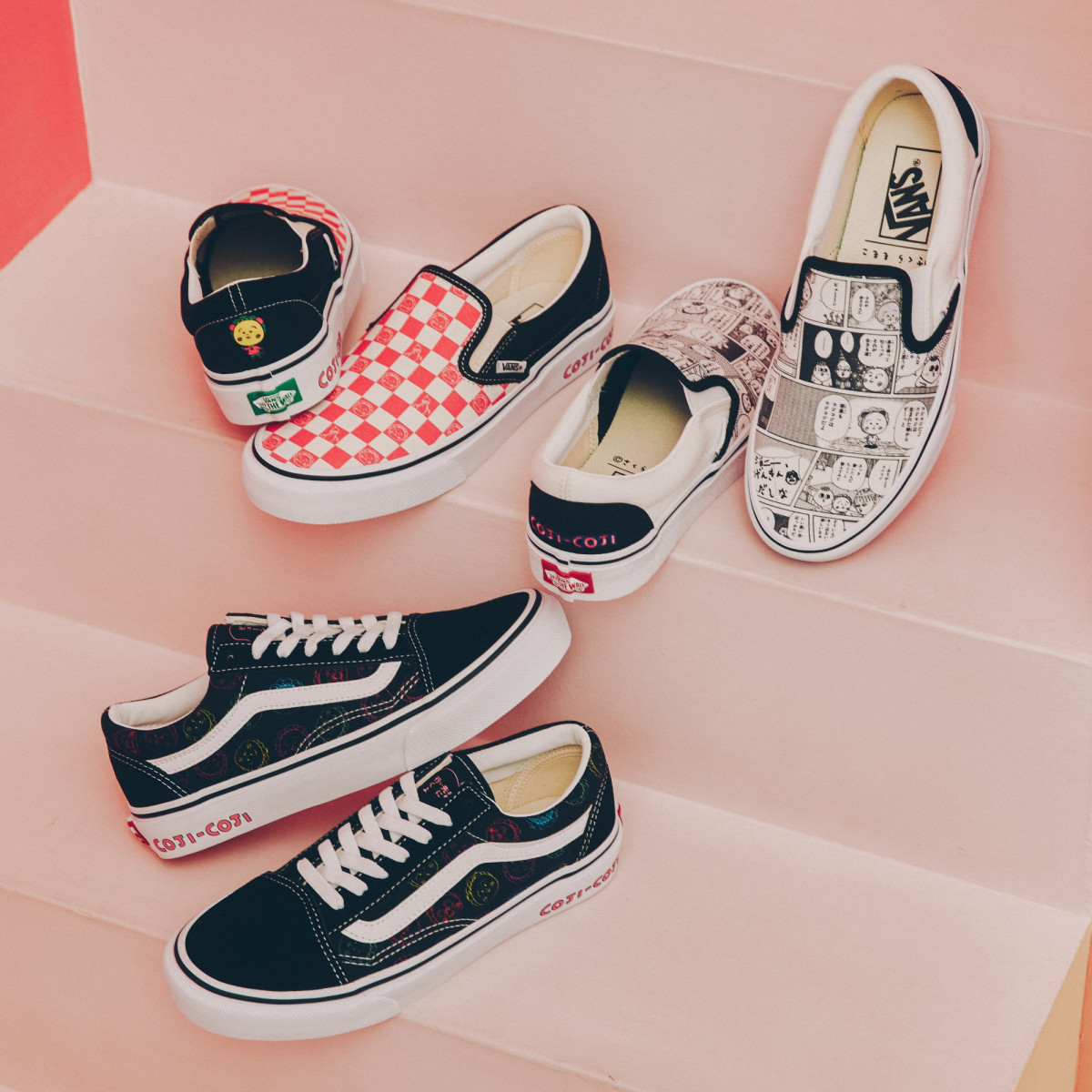 Vansと「ちびまる子ちゃん」「コジコジ」がコラボ モモコグミ