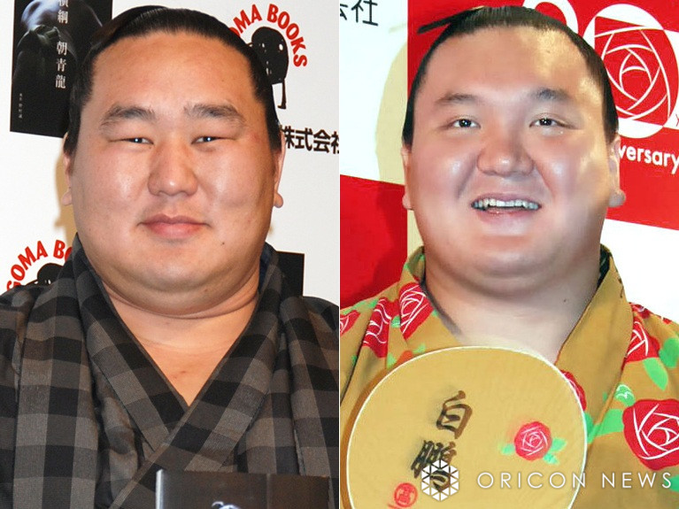 朝青龍、白鵬 切り抜き新聞 朝青龍を破り3場所連続優勝：横綱 白