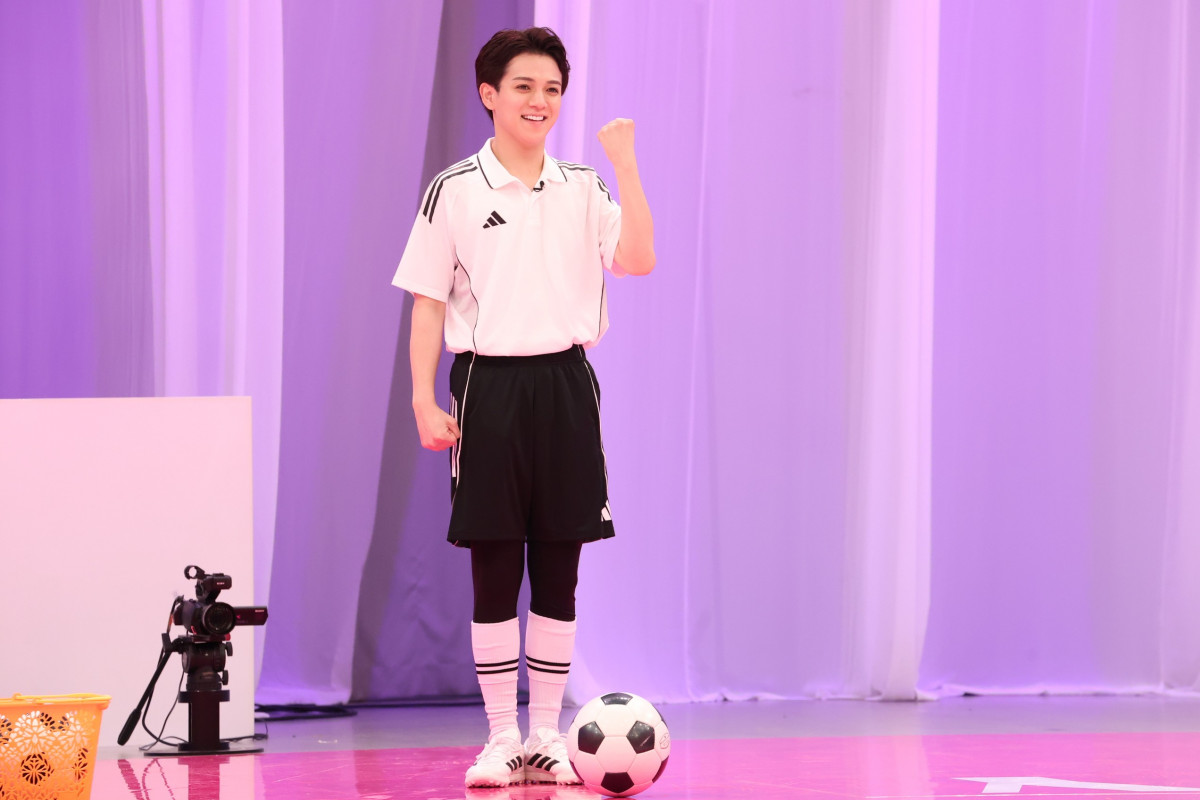 Travis Japan宮近海斗、サッカー日本代表応援番組でストライカーに