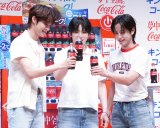 �R�J�E�R�[���u�������2���₽�������̔��@�v���f�B�A�����̌���މ�ɏo�Ȃ���&TEAM(������)EJ�AYUMA�ATAKI (C)ORICON NewS inc. 