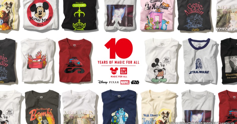 ユニクロ、ディズニー「MAGIC FOR ALL」復刻アイテム8・4より発売 Tシャツ続々&ミッキーマウスのぬいぐるみ3種ほか