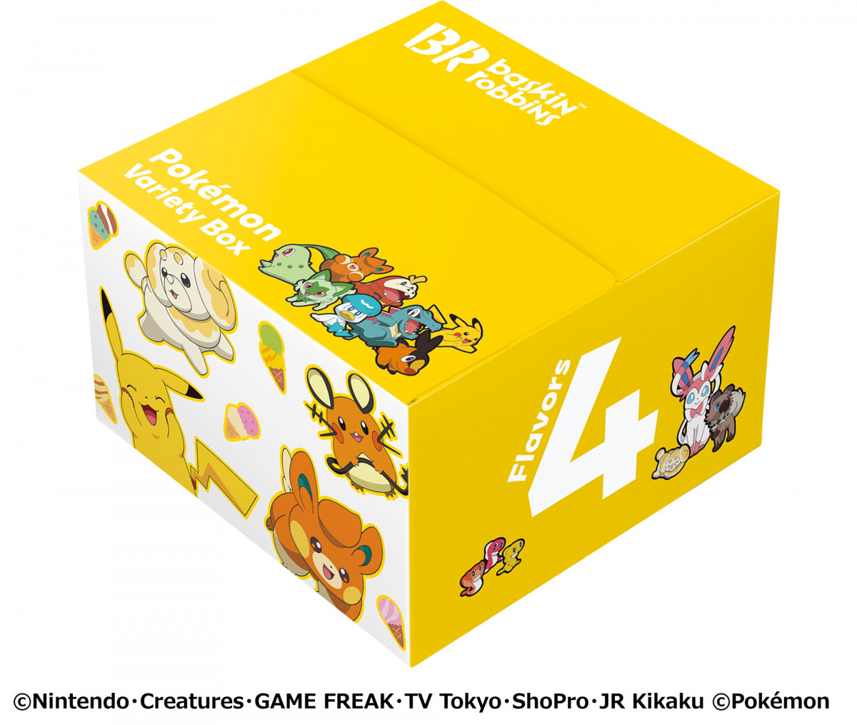 ポケモン イラスト付きボックス 300個セット ポケモン×サーティワン 7年目のコラボは“わくわく楽しい夏休み